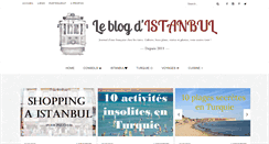 Desktop Screenshot of leblogdistanbul.com